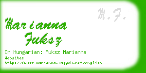 marianna fuksz business card